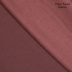 Sweatshirt Stoff Uni by Fibre Mood - kastanie