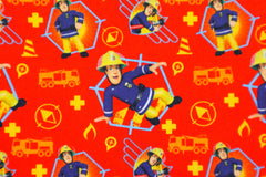 Lizenz Baumwollstoff Feuerwehrmann Sam