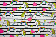 Baumwolljersey Neon Unicorn Fräulein von Julie