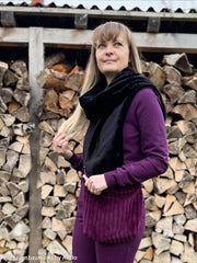 Kunstpelz Plüsch Helena - 299 schwarz