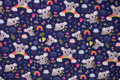 Softshell Stoff Koalas in Love Fräulein von Julie 2358