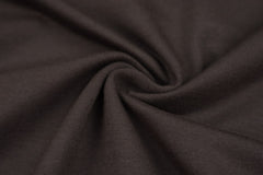 Reststück : 1,30 m -French Terry uni dunkelbraun