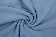 Reststück : 1,30 m -French Terry  uni  rauchblau