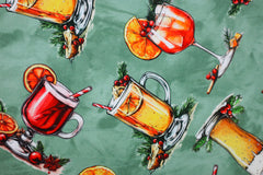 French Terry Digital angeraut Glühwein