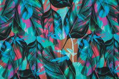 French Terry Tropical Leaves