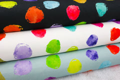 French Terry Watercolor Dots