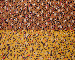Chiffon Stoff Colorful Golden Leo