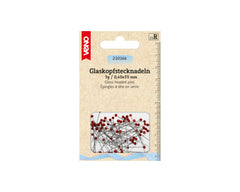 5g Glaskopfstecknadeln VENO rot 0,40 x 35 mm - 210163