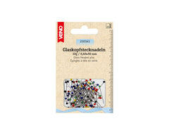 10g Glaskopfstecknadeln VENO bunt 0,60 x 30 mm - 210161