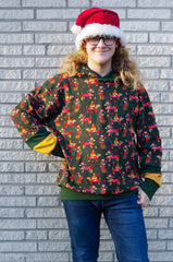 Sweatshirtstoff Holly Weihnachtsdackel
