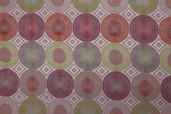 Reststück: 1,10 Meter  Gobelin-Crazy-Circles-rosa