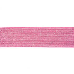 Gummiband Silber Glitzer 50mm