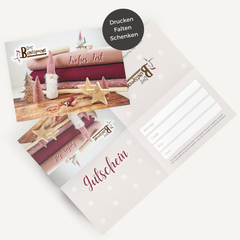 Gutschein Weihnachten Faltvariante