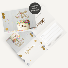 Gutschein Geburtstag Faltvariante