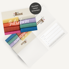 Gutschein Buntspecht Faltvariante