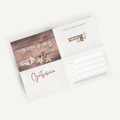 Gutschein Weihnachten 2 Faltvariante