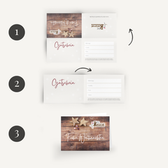 Gutschein Weihnachten 2 Faltvariante