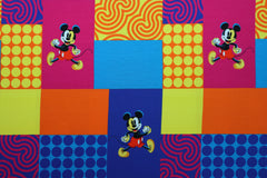 Reststück: 1,00m Baumwolljersey Lizenz Mickey Mouse