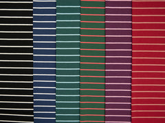 Baumwolljersey Isa Streifen - 338 burgundy
