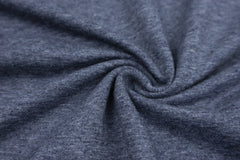 Reststück : 1,30 m -French Terry melange Jano dunkeljeansblau
