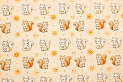 Baumwolljersey Digital Little Squirrel