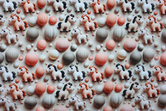 Reststück: 1,60 Baumwolljersey Digital Pony Balloon