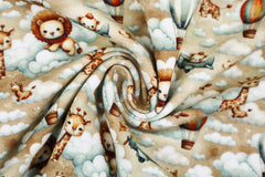 Baumwolljersey Digital Flying Animals