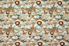 Baumwolljersey Digital Flying Animals