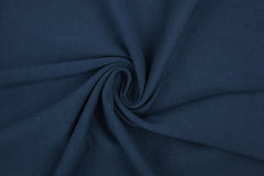 Reststück : 1,00 m Meter Sweat uni  dunkelblau
