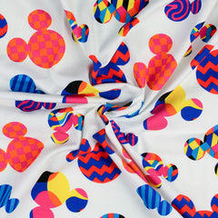 Lizenz Baumwolljersey Mickey Mouse Grafik