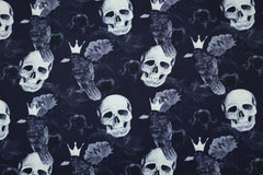 Baumwolljersey Skulls & Raven