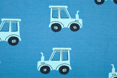 Baumwolljersey Blue Traktor