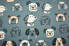 Reststück: 1,35m - Baumwolljersey Dogs