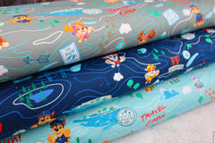 Lizenz Baumwolljersey Paw Patrol Travel Crew