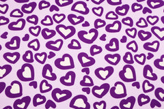 Baumwolljersey Purple Hearts