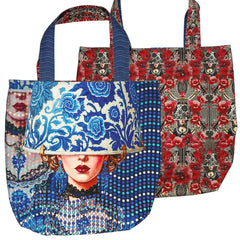 Canvas Taschenpanel Wendetasche - Baroque Bloom