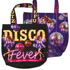 Canvas Taschenpanel Wendetasche - Disco Fever