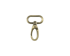 Karabinerhaken oval VENO 25 mm, altgold - 190106