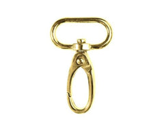 Karabinerhaken oval VENO 25 mm, gold - 190107