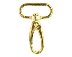 Karabinerhaken oval VENO 30 mm, gold - 190109