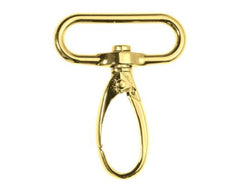 Karabinerhaken oval VENO 40 mm, gold - 190158