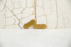 Kunstleder Label/Aufnäher Set Handmade with Love