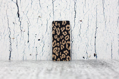 Kunstleder Label/Aufnäher Leo - schwarz