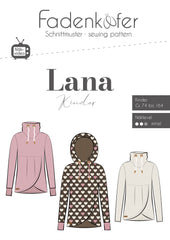 Schnittmuster Fadenkäfer Kinder Hoodie Lana