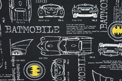 Lizenz Baumwolljersey Batman Batmobil