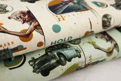 Lizenz Baumwolljersey Harry Potter Hogwarts Express - hellmint