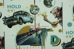 Lizenz Baumwolljersey Harry Potter Hogwarts Express - hellmint