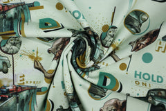 Lizenz Baumwolljersey Harry Potter Hogwarts Express - hellmint