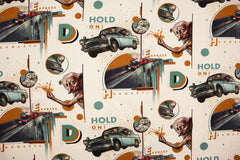 Lizenz Baumwolljersey Harry Potter Hogwarts Express - natur