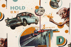 Lizenz Baumwolljersey Harry Potter Hogwarts Express - natur